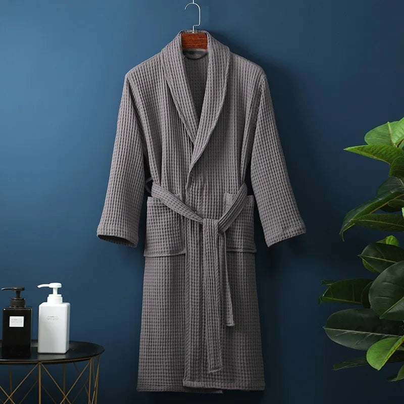 Men's Waffle Dressing Gown | Shawl Collar | 5 Colours