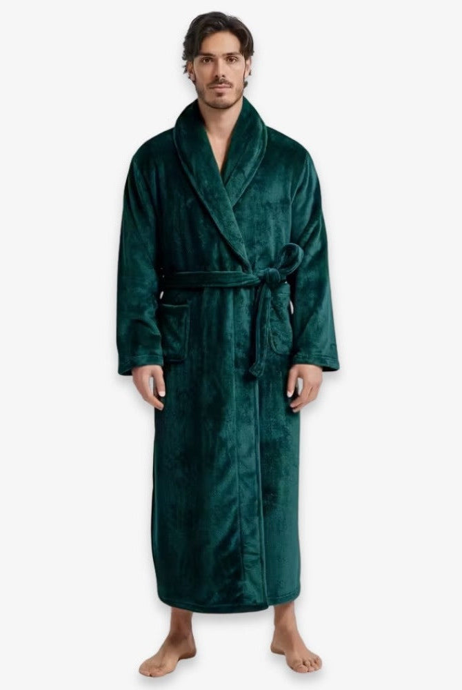 Men's Plush Fleece Dressing Gown | 7 Colours