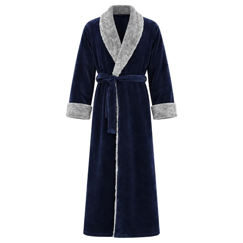 Men's Coral Fleece Dressing Gown | Shawl Collar | 3 Colours