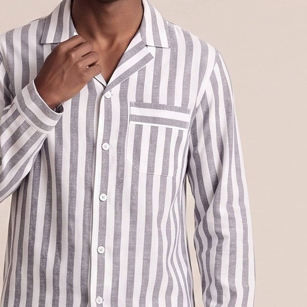 Men's Striped Pyjamas | Button Front | 2 Colours