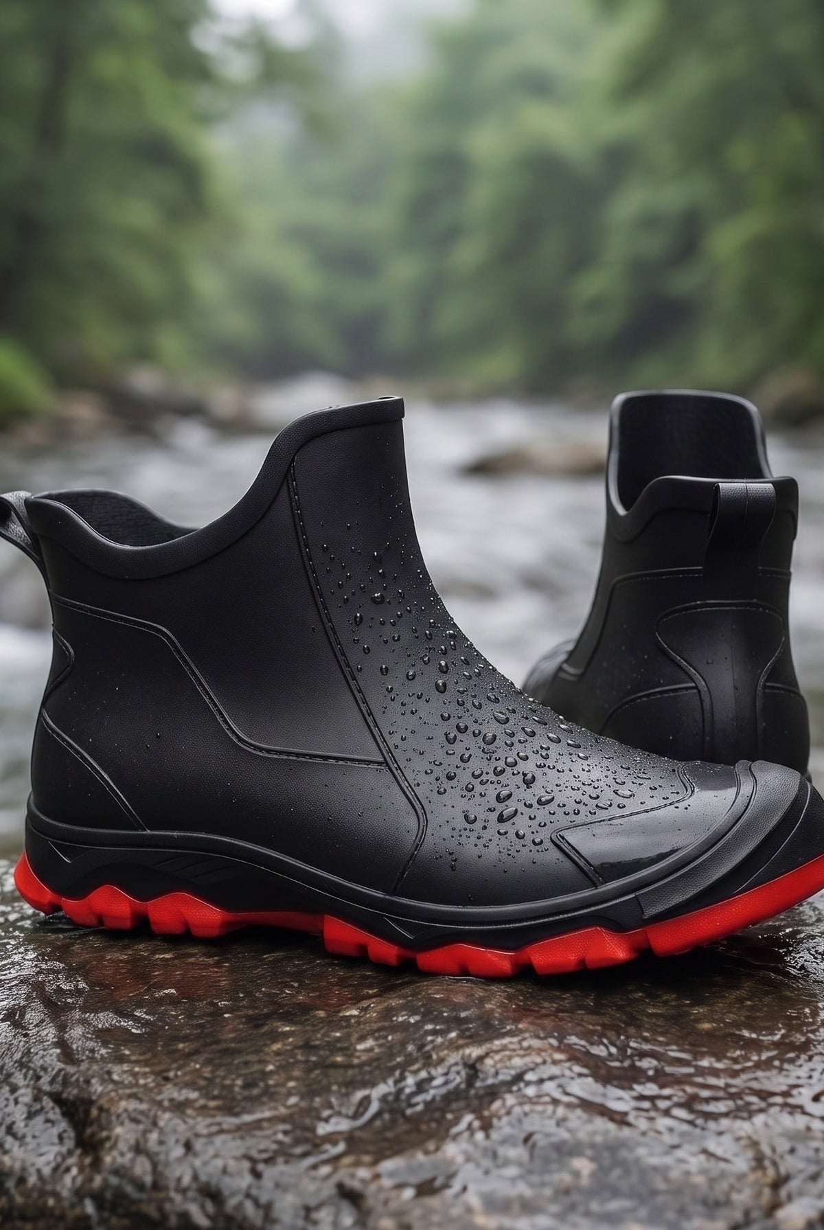 Men's Short Rain Boots | Treaded Sole | 3 Colours