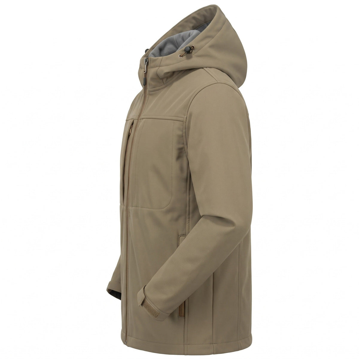 Men's Softshell Rain Jacket | Hooded | Water Repellent | Zip Pockets