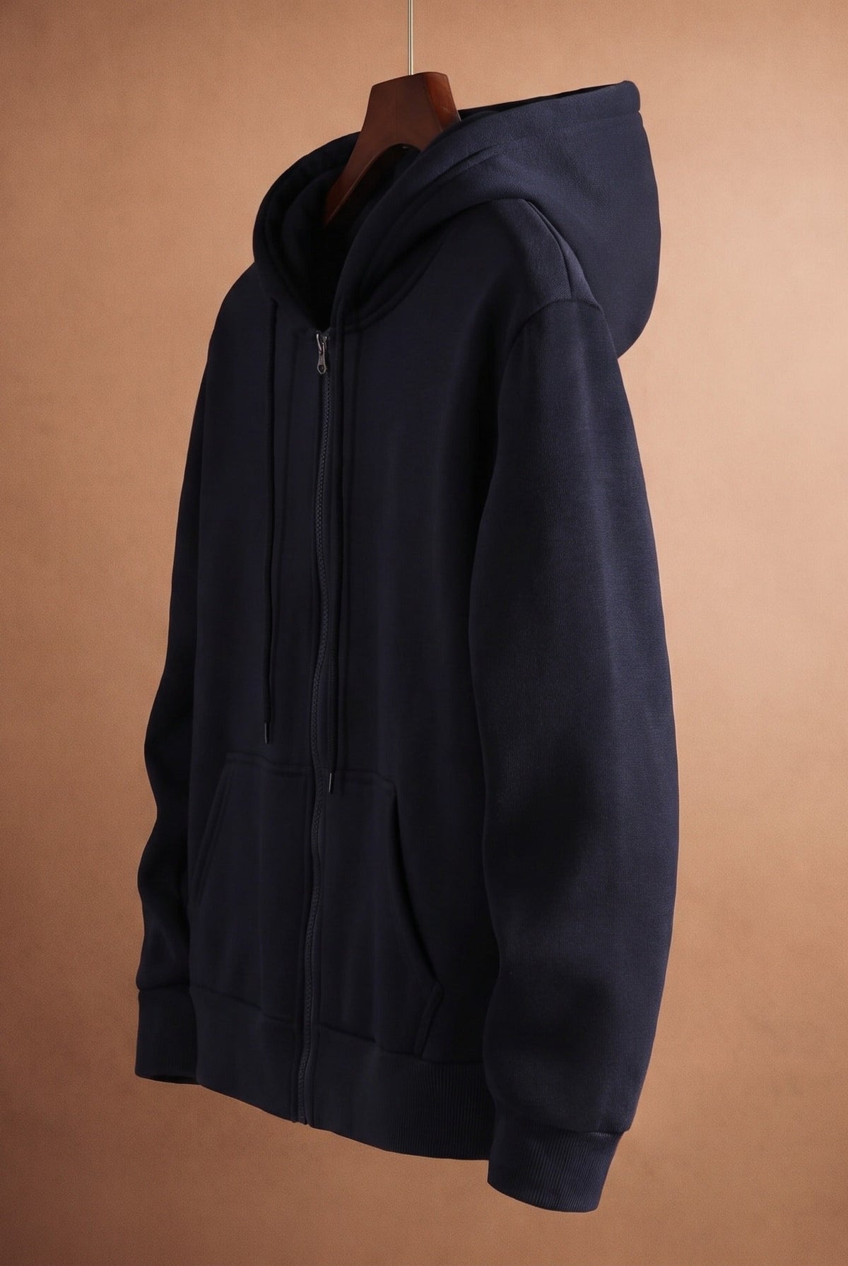 Men's Full Zip Hoodie | Drawstring Hood | 7 Colours