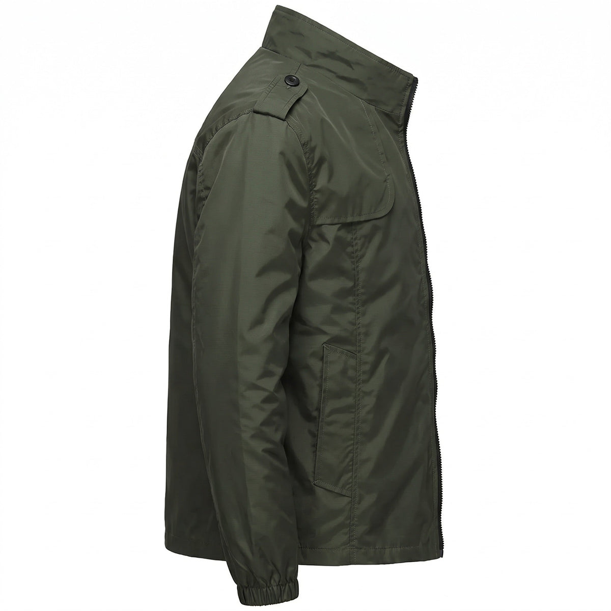 Men's Stand Collar Jacket | Lightweight | Water Repellent | Epaulettes