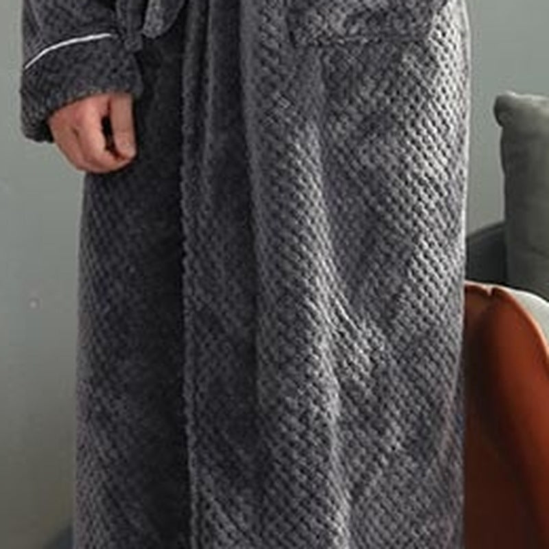 Men's Fleece Dressing Gown | Shawl Collar | 2 Colours