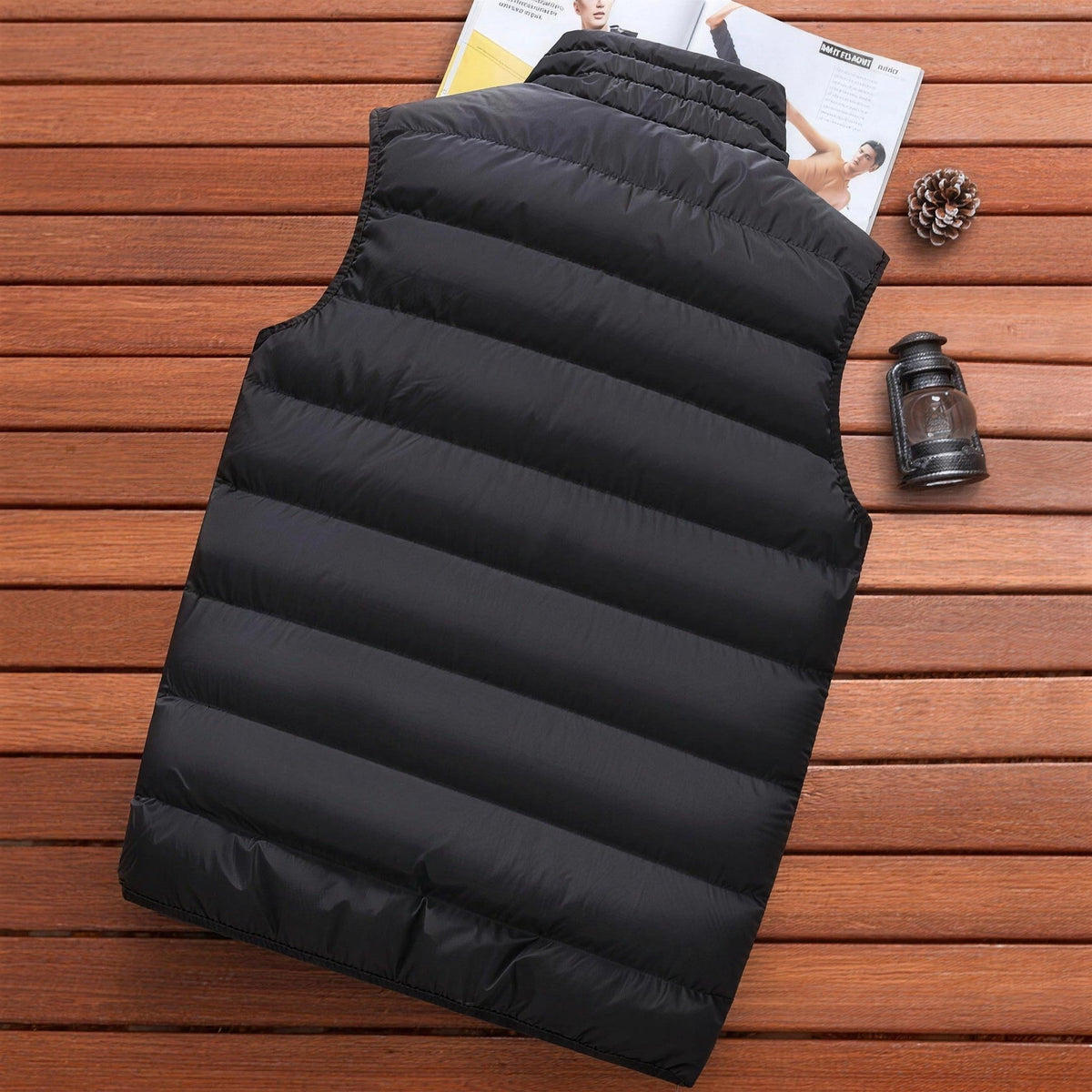 Men's Quilted Gilet | Padded Body Warmer | High Collar