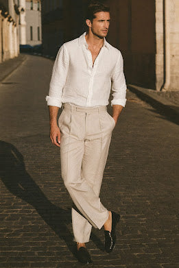 Men's Linen Trousers: Cut, Fabric and Outfit Guide for Summer 2026