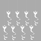 Eight ghost swirls with different faces