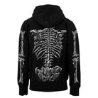 Skeleton hoodie with hood, back view