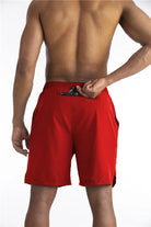 2-in-1 Shorts | Pockets | Workout | Running Shorts | Men's Shorts-Sportbroek man-Chaps London-Red-S-Chaps London