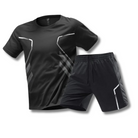 Activewear Set - T-Shirt - Shorts - Gym Clothes - Exercise Clothes for Men -Chaps London-Black-XS-Chaps London