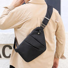 Anti-Theft Bag - Men's Slim Anti-Theft Crossbody Bag with Adjustable Strap-Shoulder Bags-Chaps London-Chaps London