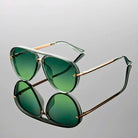 Aviator Sunglasses - Men's Double Bridge Metal Temples-Sunglasses-Chaps London-Chaps London