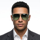 Aviator Sunglasses - Men's Metal Frame Tinted Lenses-Sunglasses-Chaps London-Chaps London