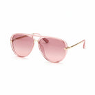 Aviator Sunglasses - Men's Metal Frame Tinted Lenses-Sunglasses-Chaps London-Pink-Chaps London
