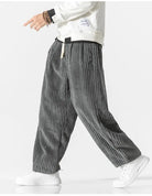 Baggy Pants - Drawstring - Loose Fit - Corduroy Pants - Men's Pants-Men Trousers-Chaps London-Chaps London