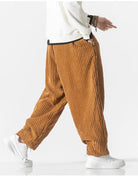 Baggy Pants - Drawstring - Loose Fit - Corduroy Pants - Men's Pants-Men Trousers-Chaps London-Chaps London
