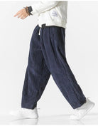 Baggy Pants - Drawstring - Loose Fit - Corduroy Pants - Men's Pants-Men Trousers-Chaps London-Chaps London