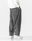 Baggy Pants - Drawstring - Loose Fit - Corduroy Pants - Men's Pants-Men Trousers-Chaps London-Chaps London