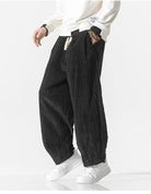 Baggy Pants - Drawstring - Loose Fit - Corduroy Pants - Men's Pants-Men Trousers-Chaps London-Chaps London