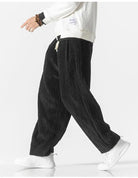 Baggy Pants - Drawstring - Loose Fit - Corduroy Pants - Men's Pants-Men Trousers-Chaps London-Chaps London