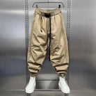 Baggy Pants - Men's Elastic Waist Loose Fit Track Pants-Men’s Baggy Pants-Chaps London-Khaki-S-Chaps London
