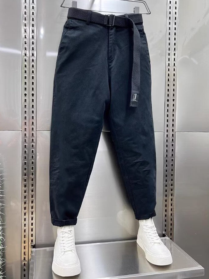 Baggy Pants | Slouchy | Belt | Loose Fit Pants | Men's Pants-Men’s Baggy Pants-Chaps London-Chaps London