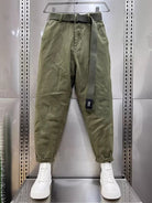 Baggy Pants | Slouchy | Belt | Loose Fit Pants | Men's Pants-Men’s Baggy Pants-Chaps London-Green-XXS-Chaps London