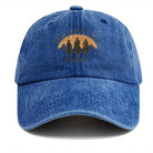 Baseball Cap - Adjustable - Washed - Baseball Hats - Men's Cap-Baseball Cap-Chaps London-Blue-Adjustable-Chaps London