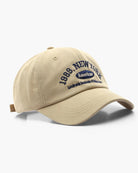 Baseball Cap - Men's Cotton Adjustable Embroidered-Baseball Cap-Chaps London-Beige-Chaps London