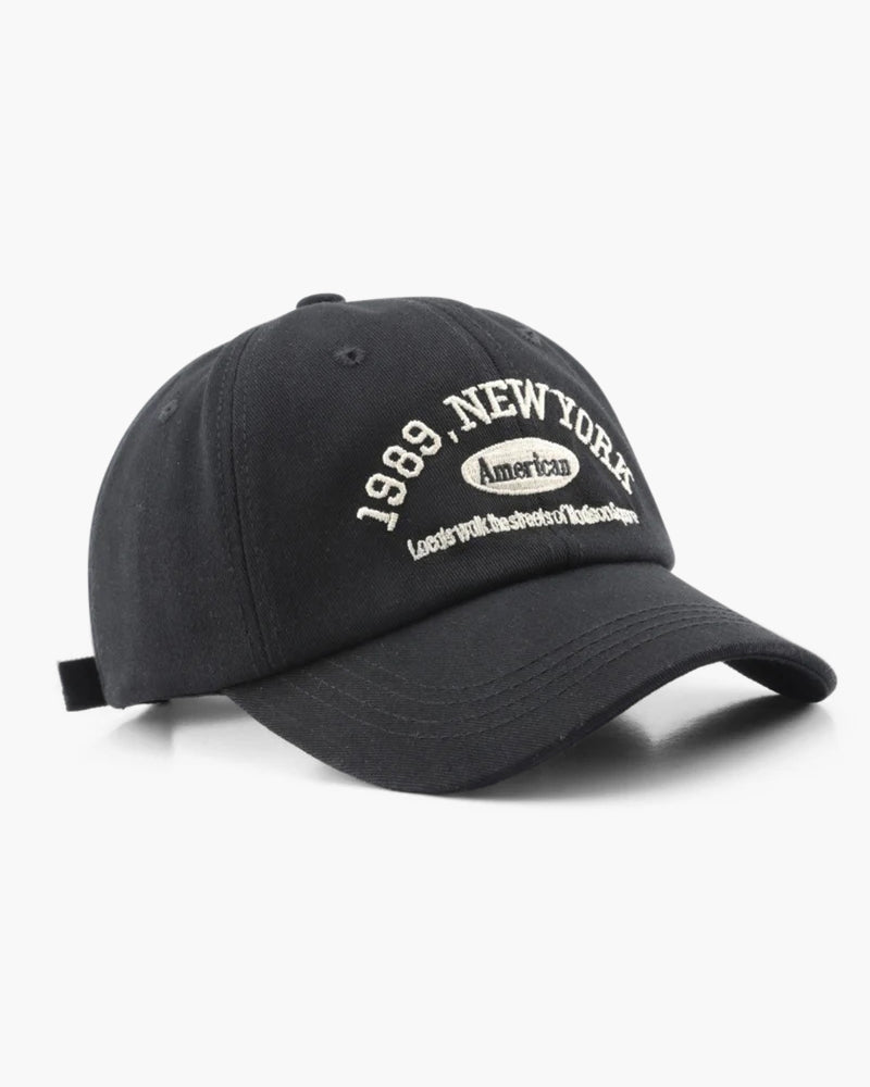 Baseball Cap - Men's Cotton Adjustable Embroidered-Baseball Cap-Chaps London-Black-Chaps London