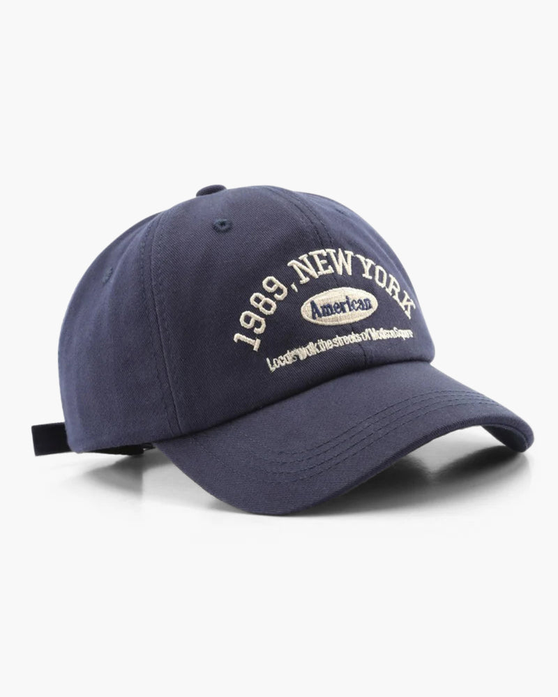Baseball Cap - Men's Cotton Adjustable Embroidered-Baseball Cap-Chaps London-Navy-Chaps London