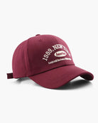 Baseball Cap - Men's Cotton Adjustable Embroidered-Baseball Cap-Chaps London-Red-Chaps London