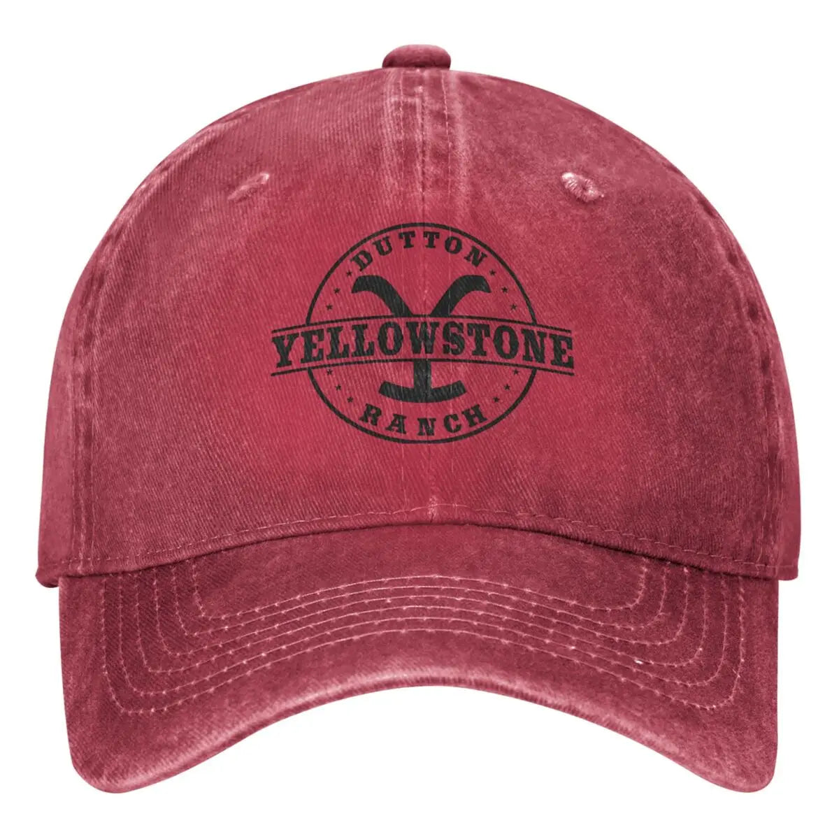 Baseball Cap | Unisex | Washed | Baseball Hats for Men | Men's Cap-Baseball Cap-Chaps London-Red-One Size-Chaps London