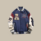 Baseball Jacket - Oversized - Varsity Jacket - Bomber Jacket - Men's Jacket-Varsity Jacket-Chaps London-Blue-M-Chaps London