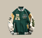 Baseball Jacket - Oversized - Varsity Jacket - Bomber Jacket - Men's Jacket-Varsity Jacket-Chaps London-Green-M-Chaps London