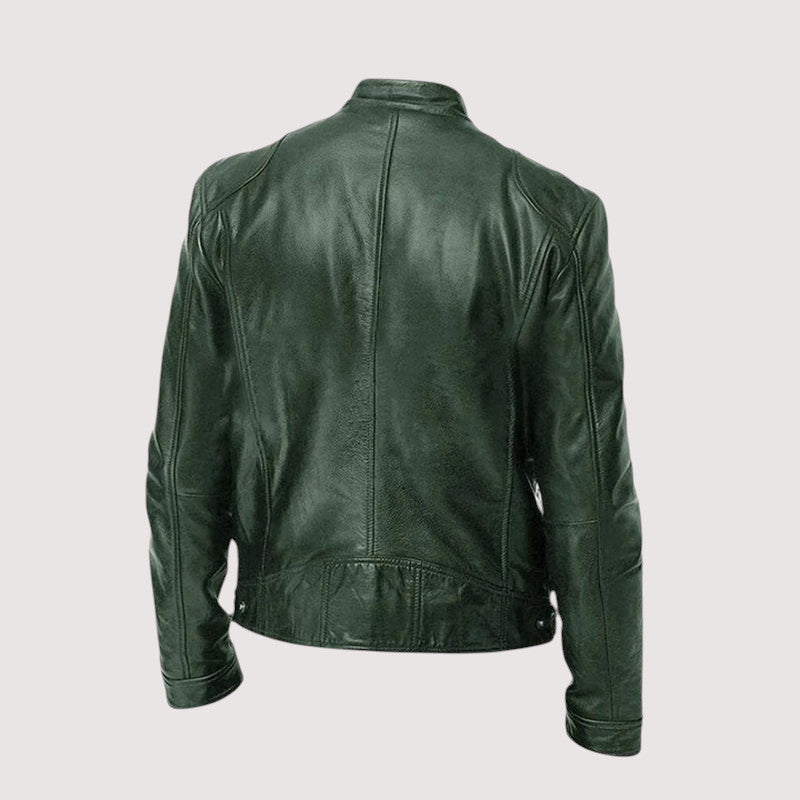 Biker Jacket - Men's Regular Fit Vegan Leather-Men's Leather Jacket-Chaps London-Chaps London