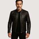 Biker Jacket - Men's Regular Fit Vegan Leather-Men's Leather Jacket-Chaps London-Chaps London