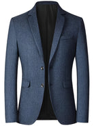 Blazer | Single Breasted | Smart Casual | Blazer Jacket | Men's Blazer-Chaps London-Blue-XS-Chaps London