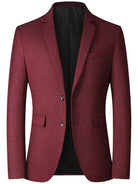 Blazer | Single Breasted | Smart Casual | Blazer Jacket | Men's Blazer-Chaps London-Red-XS-Chaps London
