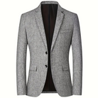 Blazer - Stylish - Single Breasted - Suit Jacket - Men's Clothing-Fashion Men Blazer Single-breasted All-year-Chaps London-Gray-XS-Chaps London