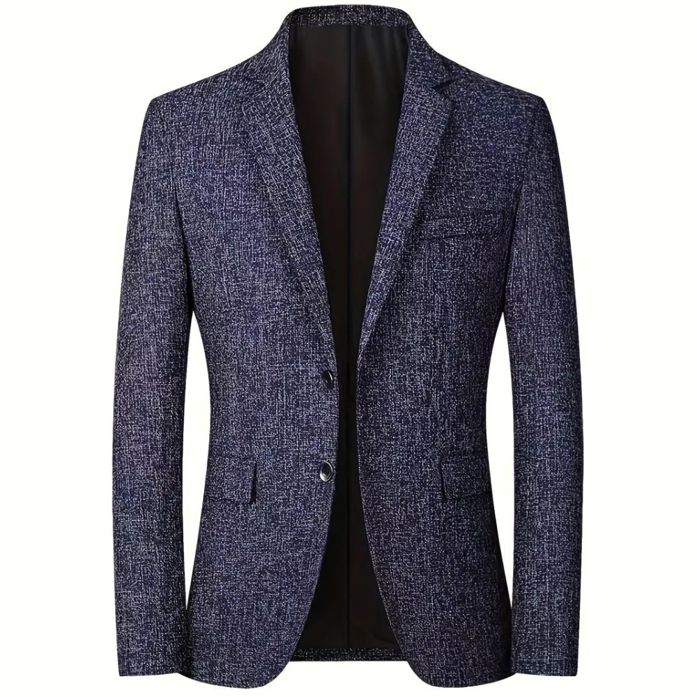 Blazer - Stylish - Single Breasted - Suit Jacket - Men's Clothing-Fashion Men Blazer Single-breasted All-year-Chaps London-Navy Blue-XS-Chaps London