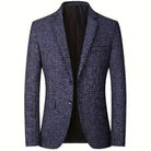 Blazer - Tailored Single Breasted Men's Suit Jacket-Blazers-Chaps London-Navy Blue-XS-Chaps London