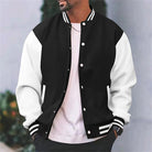 Bomber Jacket - Button-Up - Summer - Baseball Jacket - Men's Jacket-Chaps London-Black-S-Chaps London
