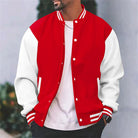Bomber Jacket - Button-Up - Summer - Baseball Jacket - Men's Jacket-Chaps London-Red-S-Chaps London