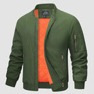 Bomber Jacket | Zip-Up | Lightweight | Windproof Jacket | Men's Jacket-Chaps London-Army Green-S-Chaps London