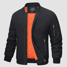 Bomber Jacket | Zip-Up | Lightweight | Windproof Jacket | Men's Jacket-Chaps London-Black-S-Chaps London