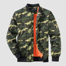 Bomber Jacket | Zip-Up | Lightweight | Windproof Jacket | Men's Jacket-Chaps London-Green Camouflage-S-Chaps London