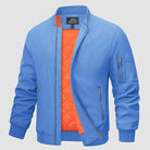 Bomber Jacket | Zip-Up | Lightweight | Windproof Jacket | Men's Jacket-Chaps London-Light Blue-S-Chaps London