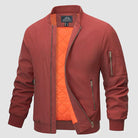 Bomber Jacket | Zip-Up | Lightweight | Windproof Jacket | Men's Jacket-Chaps London-Orange-S-Chaps London